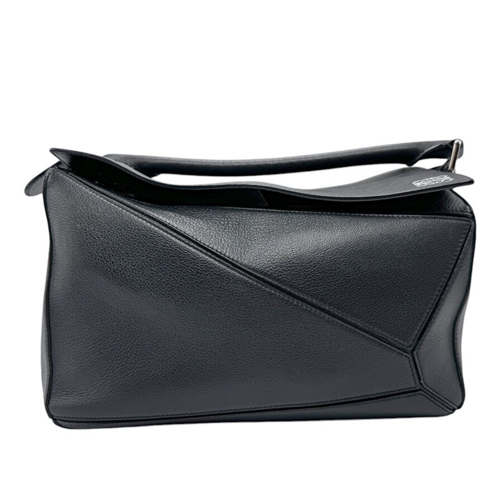 Loewe Puzzle Bag Black Silver Leather